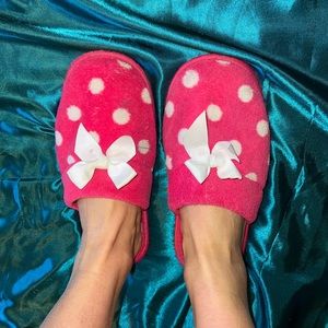 Slippers Pink & Polkadot